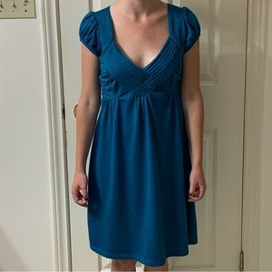 🌷3 for$25🌷Heart Soul, US M, Turquoise Pleated Bodice Knit Dress